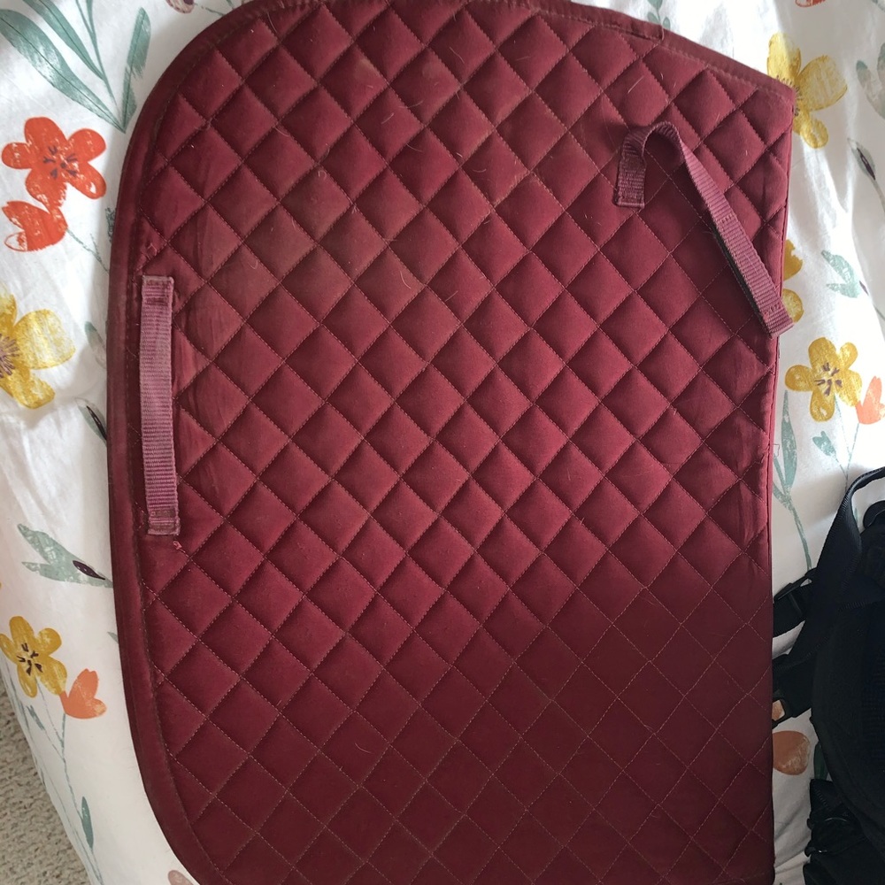 Maroon Dover Saddlery Saddle Pad